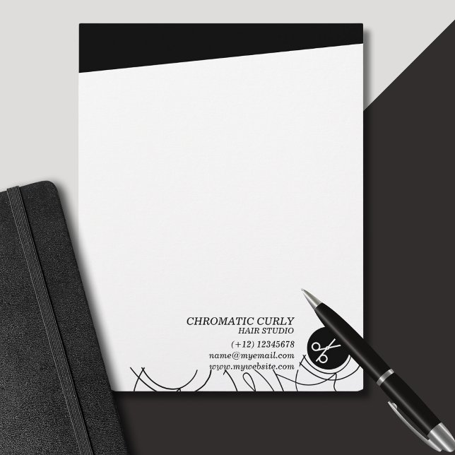 Minimalist Modern Simple Black And White Line  Custom Letterhead (Creator Uploaded)
