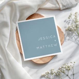 Minimalist Modern Simple Wedding Party Napkins
