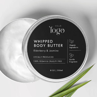 Minimalist Modern Skincare Jar Lid Round Product Classic Round Sticker