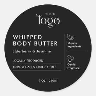Minimalist Modern Skincare Jar Lid Round Product Classic Round Sticker