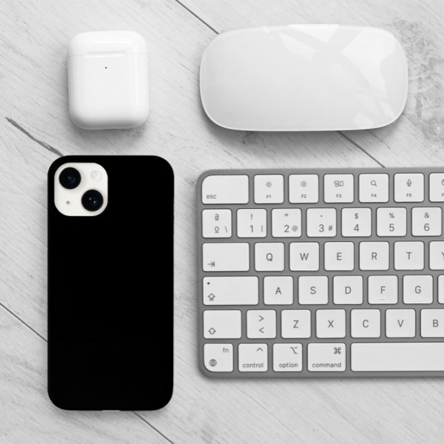 Minimalist Modern Solid Black Case-Mate iPhone Case (Modern minimalist solid black case.)