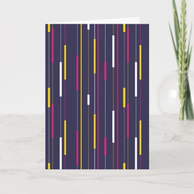 Minimalist Modern Stripes Card (Front)