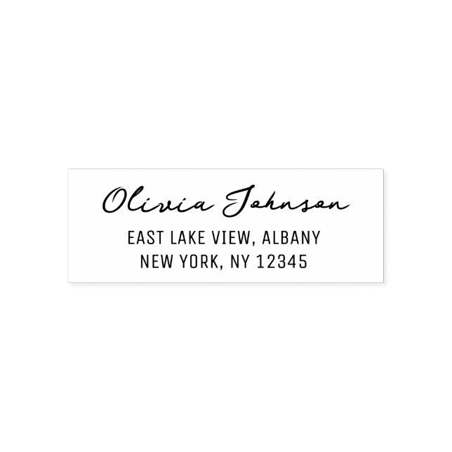Minimalist Modern Stylish Chic Self-inking Stamp (Design)