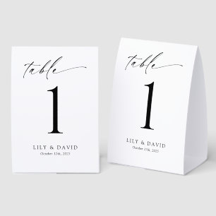Minimalist Modern Table Number