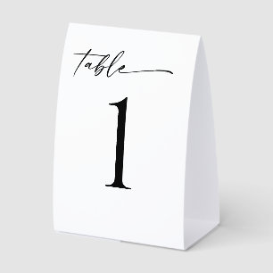 Minimalist Modern Table Number