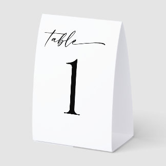 Minimalist Modern Table Number