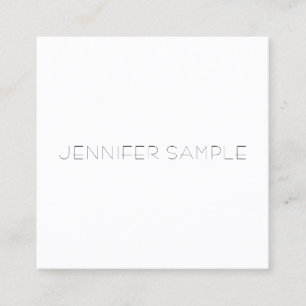 Minimalist Modern Template Luxury Professional Square Business Card