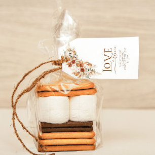 Minimalist Modern Terracotta Wedding Thank You  Gift Tags