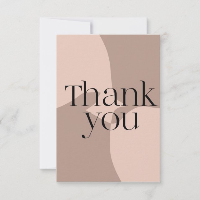 Minimalist modern thank you card (Front)