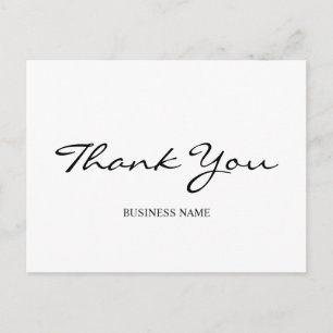 Minimalist Modern Thank You Postcard