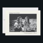 Minimalist Modern Trendy Hanukkah Photo Holiday Card<br><div class="desc">Minimalist Modern Trendy Hanukkah Photo Holiday Card</div>