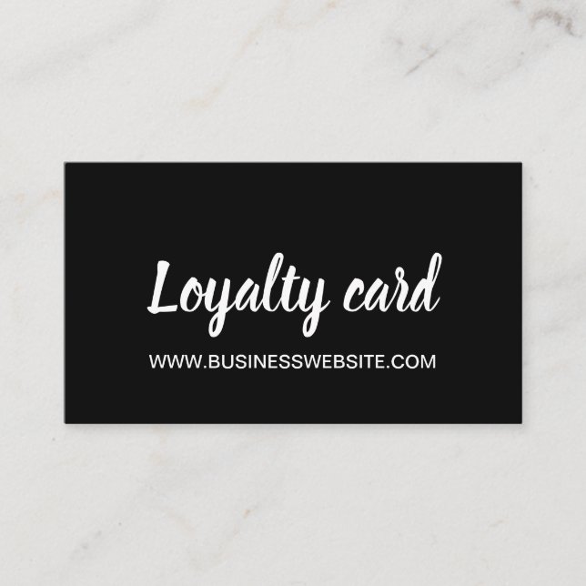 Minimalist modern trendy loyalty card (Front)