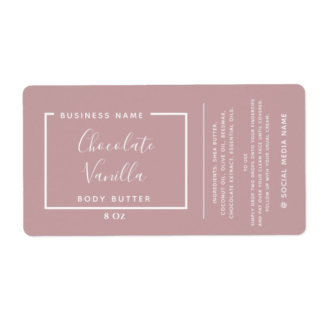 Minimalist modern typography dusty rose product  (Front)
