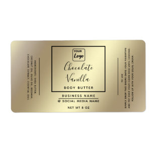 Minimalist modern typography gold logo product  