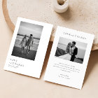 Minimalist Modern Typography Photo Wedding
