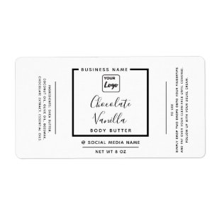 Minimalist modern typography white logo product  l