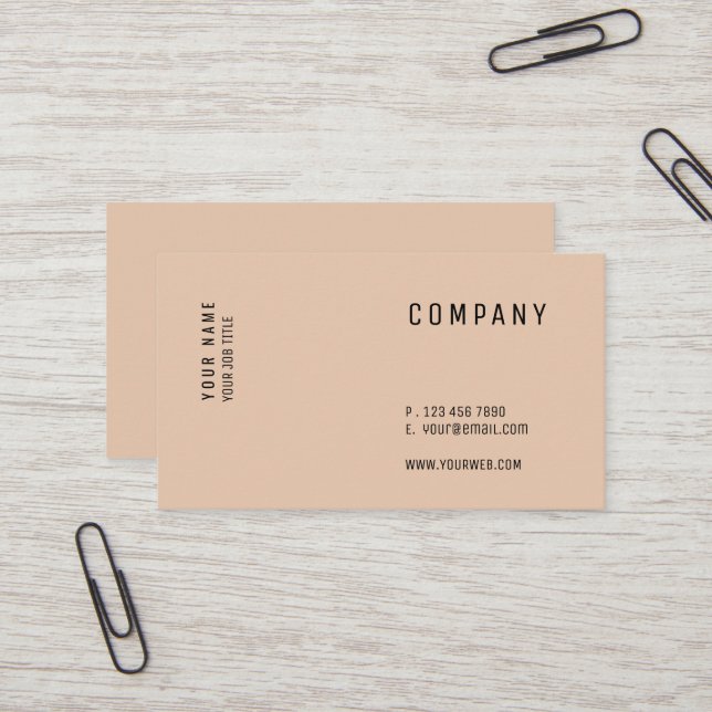 Minimalist Modern Versatile Business Card (Front/Back In Situ)