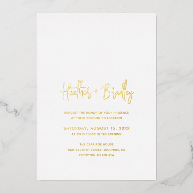 Minimalist Modern Wedding (Front)