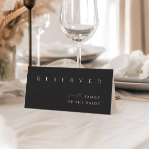 Minimalist Modern Wedding Reserved Table Tent Sign