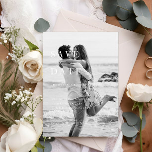 Minimalist Modern Wedding Save the Date