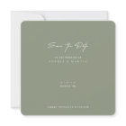 Minimalist Modern Wedding Save the Date Card 