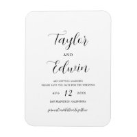 Minimalist Modern Wedding Save the Date