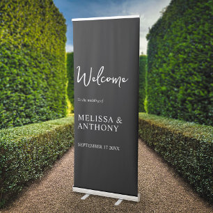 Minimalist Modern Wedding Welcome Sign