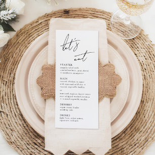 Minimalist Modern & Whimsical Script Rack Card