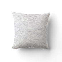 Minimalist Monochromatic Creased Fabric Accent Pil
