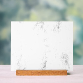 Minimalist Monochrome Grunge Texture Acrylic Sign