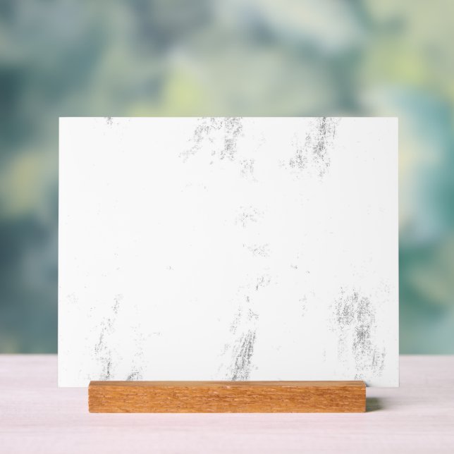 Minimalist Monochrome Grunge Texture Acrylic Sign (Neutral)