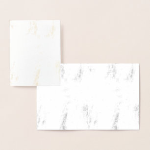 Minimalist Monochrome Grunge Texture Foil Card