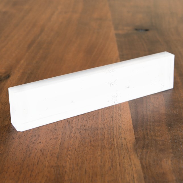 Minimalist Monochrome Grunge Texture Nameplate (Side)