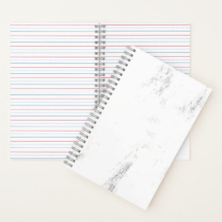 Minimalist Monochrome Grunge Texture Notebook