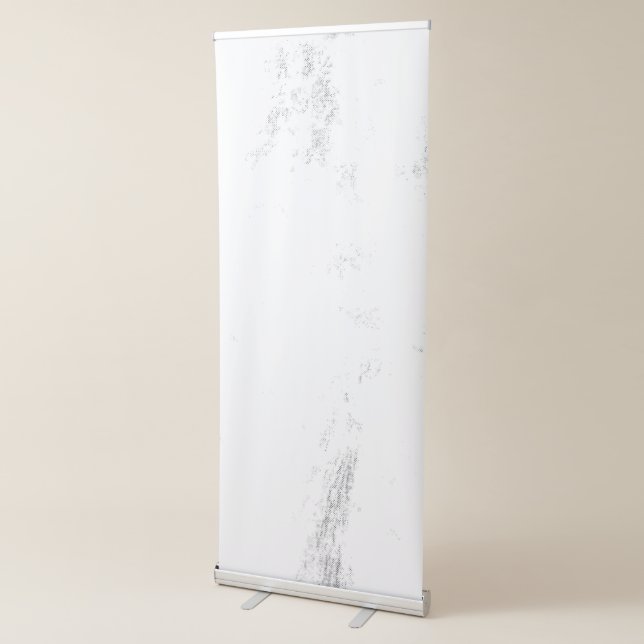 Minimalist Monochrome Grunge Texture Retractable Banner (3/4)