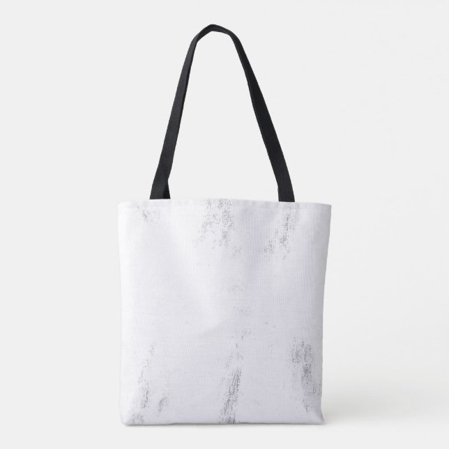Minimalist Monochrome Grunge Texture Tote Bag (Back)