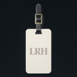 Minimalist Monogram Bridesmaid Luggage Tag<br><div class="desc">Small items with a big impact. Upgrade your bridesmaids luggage with a classic monogrammed luggage tag. She'll love travelling in style.</div>