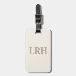 Minimalist Monogram Bridesmaid Luggage Tag