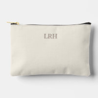Minimalist Monogram Bridesmaid Makeup Pouch
