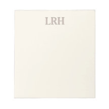 Minimalist Monogram Bridesmaid Notepad