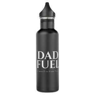 Minimalist Monogram Dad Fuel Water Bottle