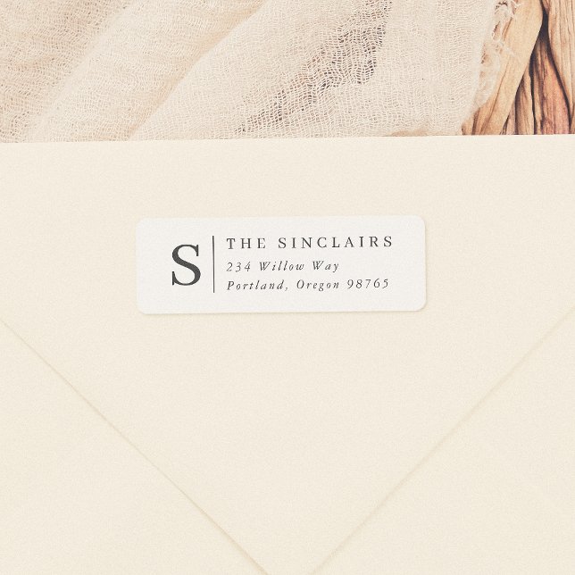 Minimalist Monogram Elegant Family Name (Creator Uploaded)