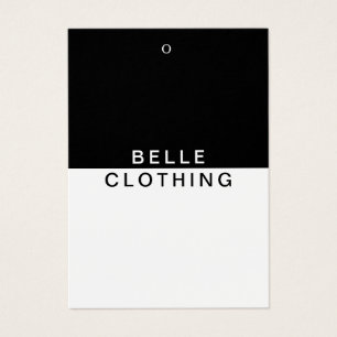 Minimalist Monogram Modern Business Hang tag
