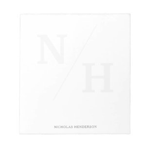 Minimalist Monogram Name Notepad