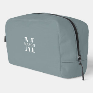 Minimalist Monogram Personalised Dopp Kit