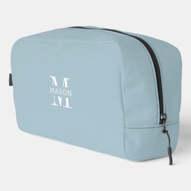 Minimalist Monogram Personalised Dopp Kit (Right Corner)