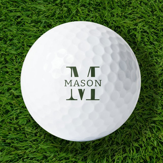 Minimalist Monogram Personalised Golf Balls (Creator Uploaded)