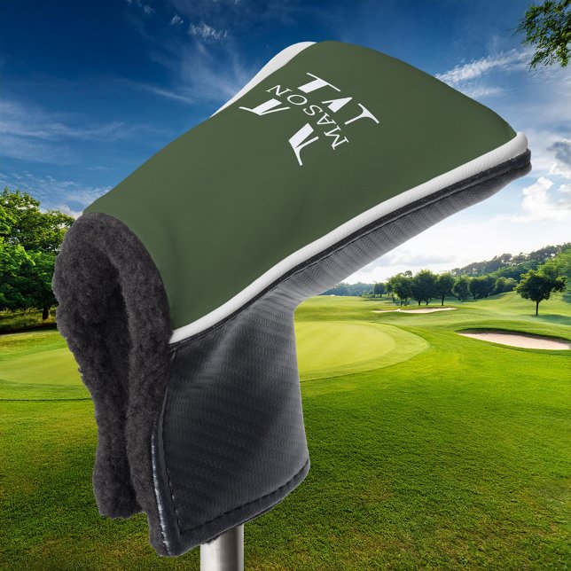 Minimalist Monogram Personalised Golf Head Cover (Creator Uploaded)