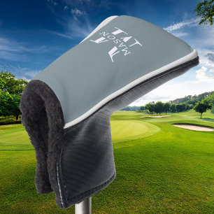 Minimalist Monogram Personalised Golf Head Cover