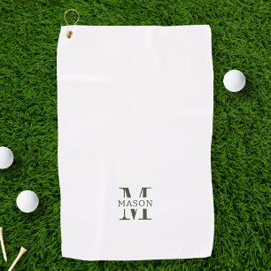 Minimalist Monogram Personalised Golf Towel